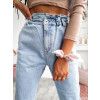 Mom jeans M.Sara - BS588 - modré