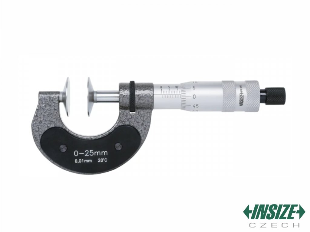 Mikrometr s talířkovými měřicími plochami  a aretací 250-275/0,01 mm INSIZE