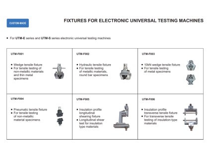 Přípravek pro elektronické univerzální testovací stroje UTM-F001 INSIZE