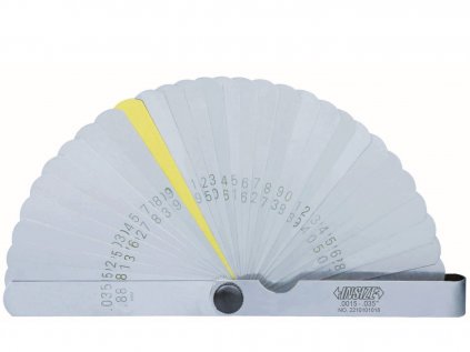 31 lemezes hézagmérő készlet 0.0015-0.035" - Insize 4608-31