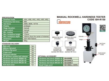 Insize-ISH-R150-Rockwell-manuális-keménységmérő