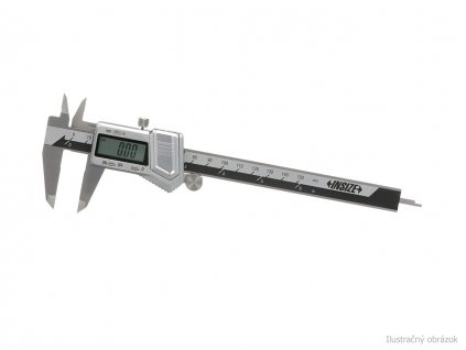 Digitálne posuvné meradlo (šublera, posuvka) 200/0.01 mm s pozinkovaným krytom a posuvným kolieskom INSIZE