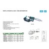 Strmeňový mikrometer na rúrky s guľovou meracou plochou 50-75/0,001 mm, typ A INSIZE