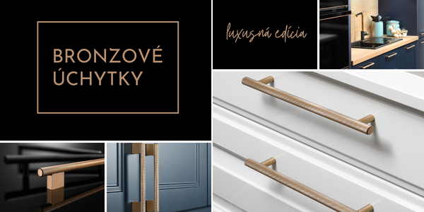 Bronzové úchytky Rujzdesign: Kvalita, elegancia a variabilita pre Váš nábytok