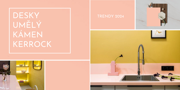 Desky z umělého kamene Kerrock: barevné trendy 2024