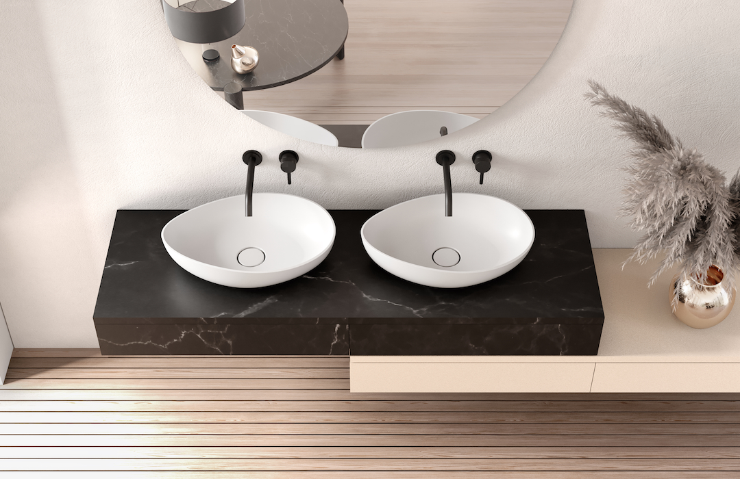 Exkluzivní umyvadla z umělého kamene