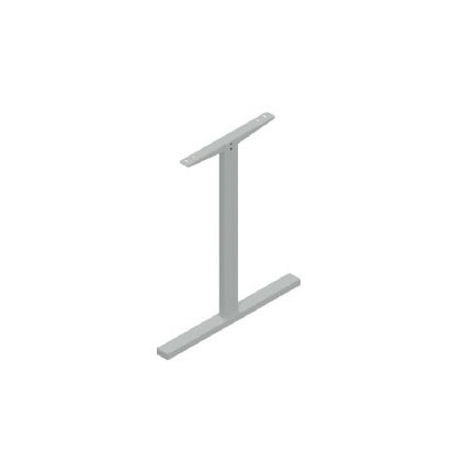 VOGA stolová noha SOLO SIMPLE (Barva RAL RAL 9006 G - stříbrná šedá komaxit)