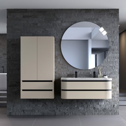 kolpasan koupelnova skrinka s umyvadlem vittoria ouv 100 dark grey