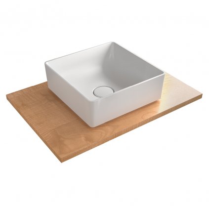 kerrock umyvadlo na desku ariana 370 v on odstin uni 108 snow white