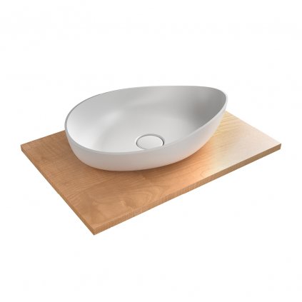 kerrock umyvadlo na desku demi v on odstin uni 108 snow white