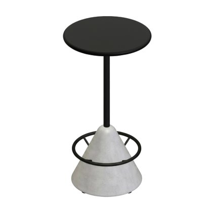 voga barovy stolek concrete cast bar cerna