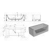 kolpasan volne stojici vana copelia light fs 180x80 technicky vykres
