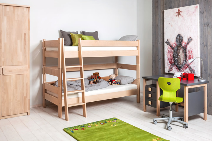 Nejprodávanější dětská postel SENDY nově v buku a bílé barvě