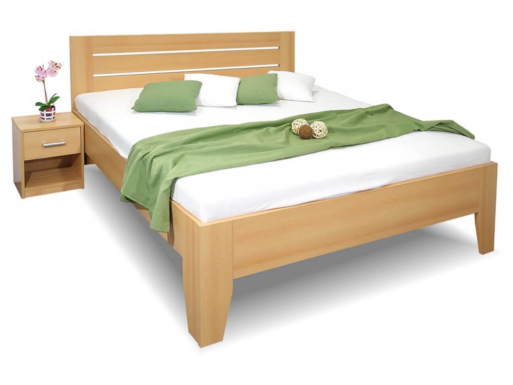 Zvýšená postel CANARIA, 140x200 (Výběr materiálu LRM 12. Antracit)