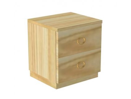 Skříň zásuvková D303-Domino (Výběr provedení - moření 2. Moření na bílo (výroba 6-8 týdnů ))