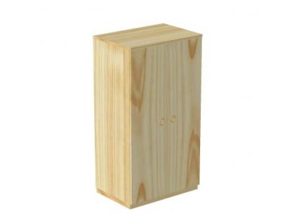 Skříň 2-dvířková D416-Domino (Výběr provedení - moření 2. Moření na bílo (výroba 6-8 týdnů ))