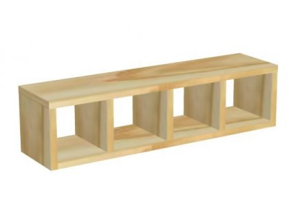 Závěsný box velký D807-Domino (Výběr provedení - moření 2. Moření na bílo (výroba 6-8 týdnů ))