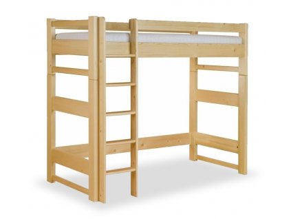 Patrová postel - horní spaní LUCAS, masiv smrk (Výběr moření HP 01. Přírodní lak)