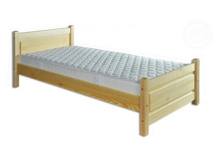 Postel jednolůžko DREW-129 z masivu borovice (02-Šířka postele 2-Šířka 80cm, Moření Borovice 1. Přírodní lak)