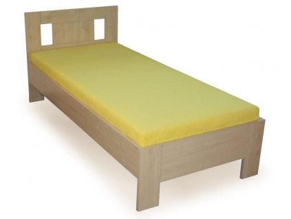 Postel - jednolůžko DITA 80x200, 90x200 (01-Ložná plocha 90x200, Výběr materiálu LRM 12. Antracit)