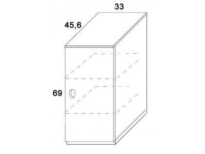 Skříň dvířková D405/BC-Domino, masiv buk (Výběr provedení - moření 02.Buk cink - bílá)