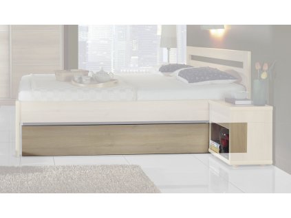 Zásuvka pod postel celá - L36 (Materiál postelí BMB 15. Ořech natur)