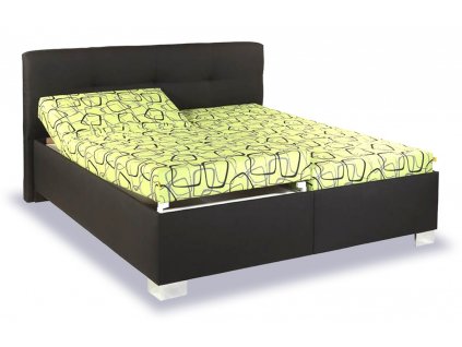 Zvýšená čalouněná postel s úložným prostorem Izidora (01-Ložná plocha 160x200 cm, Výběr čalounění PKD MB-AQ)
