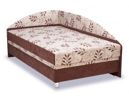 Čalouněná postel s čely a úložným prostorem Alexa, 140x200 (Výběr čalounění PKD MF-AO, Čalouněné postele - orientace Pravé provedení)