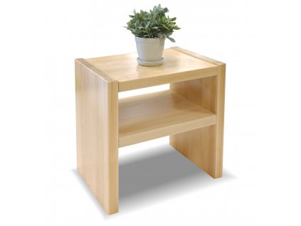 Noční stolek Gita, masiv buk (Moření BW - buk wenge, Výška rámu 03. 50 cm)