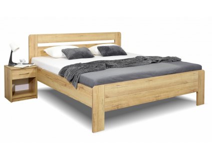 Manželské dvojlůžko Valkýra (01-Ložná plocha 180x200 cm, Výběr materiálu LRM 12. Antracit)