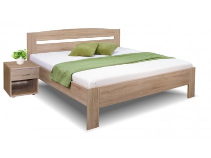 Manželská postel Maria 160x200, 180x200, lamino (01-Ložná plocha 180x200 cm, Výběr materiálu LRM 12. Antracit)