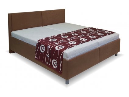 Zvýšená čalouněná postel s úložným prostorem Martina (01-Ložná plocha 180x200 cm, GrivalBed exclusive potahy Zelená látka, GrivalBed matrace Exclusive 04. Medicot)