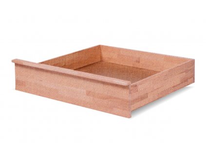 Úložný prostor 1/2, masiv buk, 25 cm (Výběr moření HP 07. Bílá)