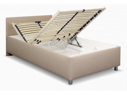Zvýšená čalouněná postel s úložným prostorem Lyoneta, 120x200