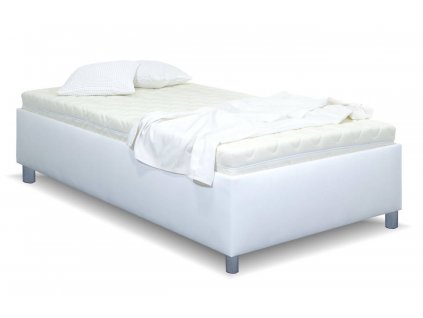 Zvýšená válenda s úložným prostorem Roneta, 120x200, bílá (Výběr matrace PKD 07. Matrace Lifty Latex)