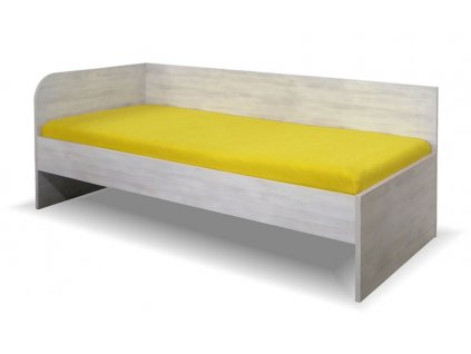 Zvýšená postel s bočnicí Katty, 90x200 cm - Levá (Výběr materiálu LRM 12. Antracit)