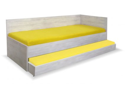 Zvýšená postel s přistýlkou Katty, 90x200 cm, lamino - Pravá (Výběr materiálu LRM 12. Antracit)