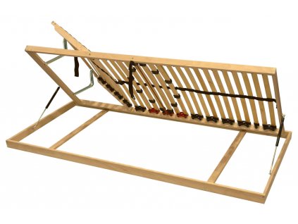 Vyklápěcí polohovací rošt DOUBLE BVH, 120x200, boční výklop levý (Délka roštu 3. Délka 220 cm)