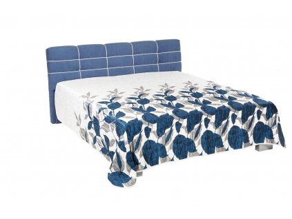 Zvýšená čalouněná postel s úložným prostorem Lena de Luxe