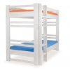 Dětská patrová postel postel - palanda rozkládací LUCAS, masiv buk (Výběr moření HP 07. Bílá)