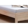 Postel jednolůžko KARLO 90x200, lamino - LP16 (Délka postele 3-Prodloužení na 220cm, Materiál postelí BMB 15. Ořech natur)