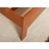 Zvýšená postel z masivu EVITA 6 senior 160x200, 180x200, buk - tabák (01-Ložná plocha 180x200 cm, Povrchová úprava KC 30. Lak - odstín tabák)