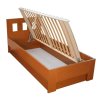 Postel s úložným prostorem, boční výklop MALAGA 80x200, 90x200 (01-Ložná plocha 90x200, Výběr materiálu LRM 12. Antracit)