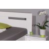 Zvýšená postel s úložným prostorem VAREZZA 5 senior 160x200, 180x200, masiv buk, bílá (01-Ložná plocha 180x200 cm, Materiál boxu 02. Dřevěný úložný prostor, Volba typu roštů Čelní výklop)