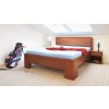 Manželská postel z masivu MANHATTAN 1 senior, 160x200, 180x200, masiv buk (01-Ložná plocha 180x200 cm, Povrchová úprava KC 70. Lak - odstín čokoláda)