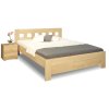 Zvýšená postel z masivu Rocco, 160x200, 180x200, masiv buk (01-Ložná plocha 180x200 cm, Moření BW - buk wenge, Výška rámu 03. 50 cm)