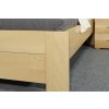 Zvýšená postel z masivu Rocco, 80x200, 90x200, masiv buk (01-Ložná plocha 90x200, Moření BW - buk wenge, Výška rámu 03. 50 cm)