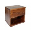 Noční stolek Bára 1zásuvkový, masiv smrk (Moření BW - smrk wenge, Výška rámu 03. 50 cm)