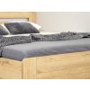 Manželské dvojlůžko Valkýra (01-Ložná plocha 180x200 cm, Výběr materiálu LRM 12. Antracit)
