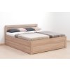 Postel s úložným prostorem MARIKA, lamino, 160x200, 180x200 cm (02-Šířka postele 6-Šířka 180cm, Materiál postelí BMB 15. Ořech natur, Volba typu roštů Čelní výklop)